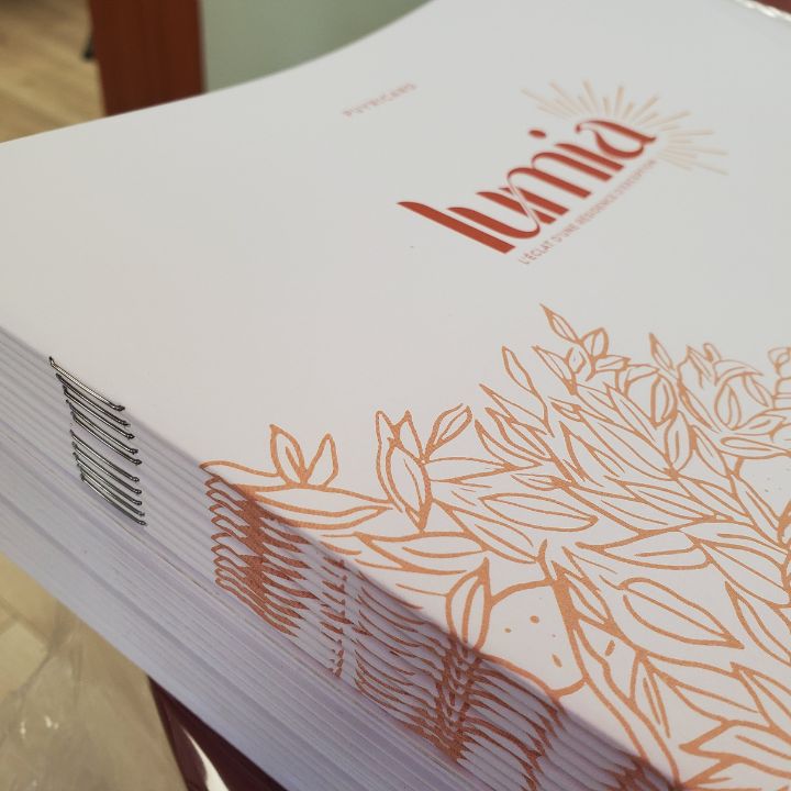 Valimo, plaquette de présentation agrafée